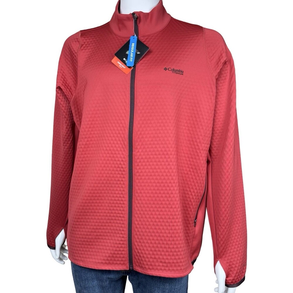 Columbia Womens 3XL Jacket Titanium Omni-Heat Helix Red 3X Winter Casual New